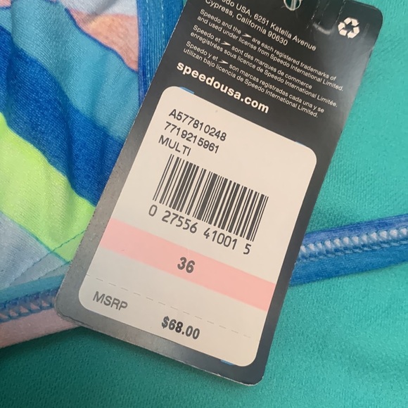 🆕 SPEEDO endurance WOMEN'S MULTICOLOR Size 36 - Picture 6 of 6